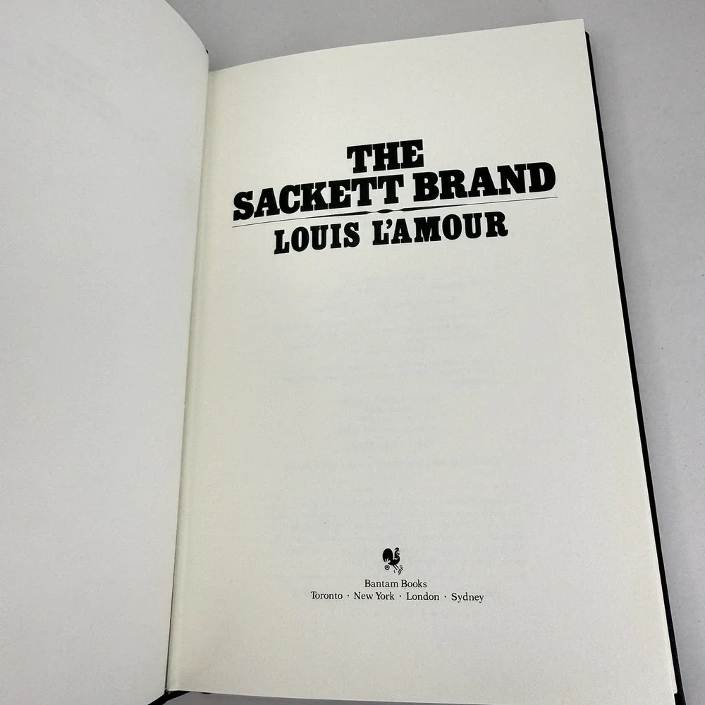 The Sackett Brand Louis LAmour Collection Vintage Leatherette Bantam Hardcover